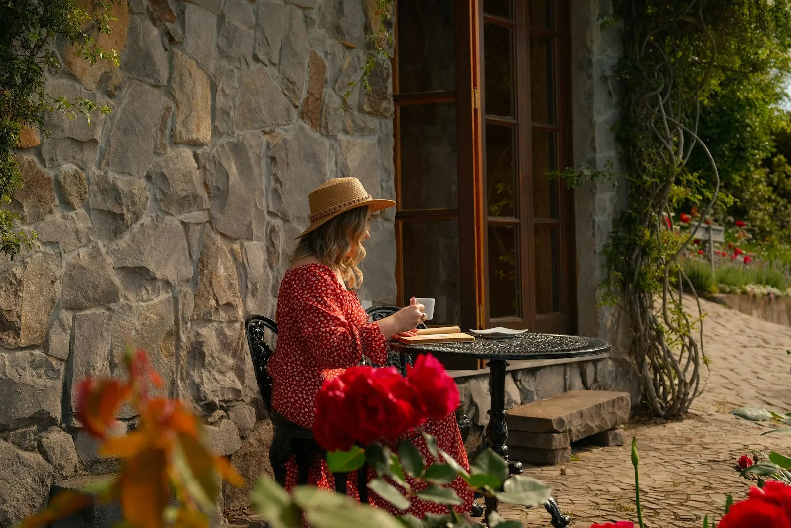 Le petit-déjeuner au jardin